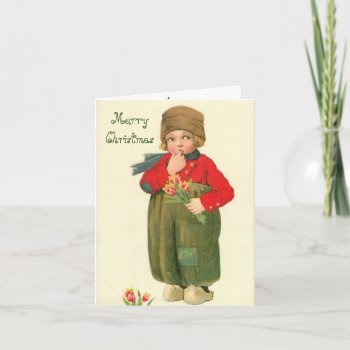 Dutch Boy Christmas Greeting Card by SharCanMakeit at Zazzle