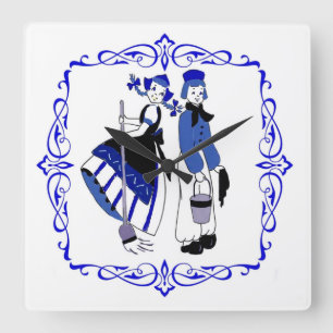 Dutch Boy & Girl Custom Clock