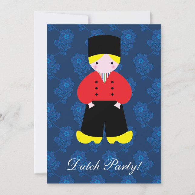 Dutch boy invitation (Front)