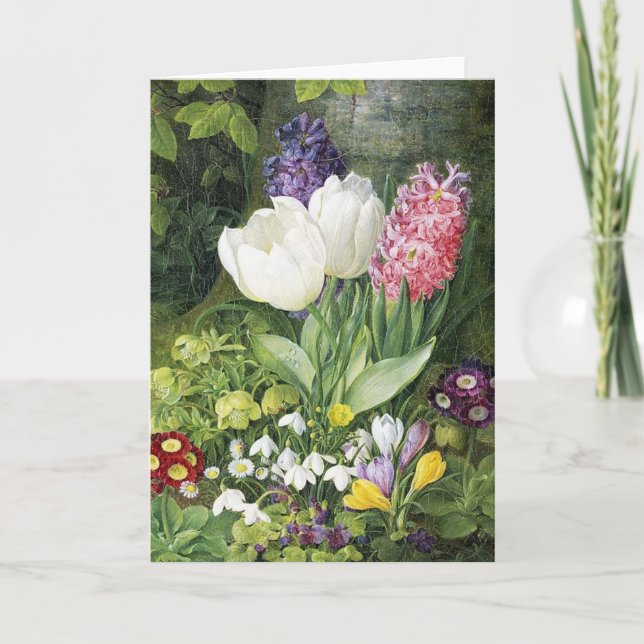 Dutch Bulb Spring Flowers Card (Front)