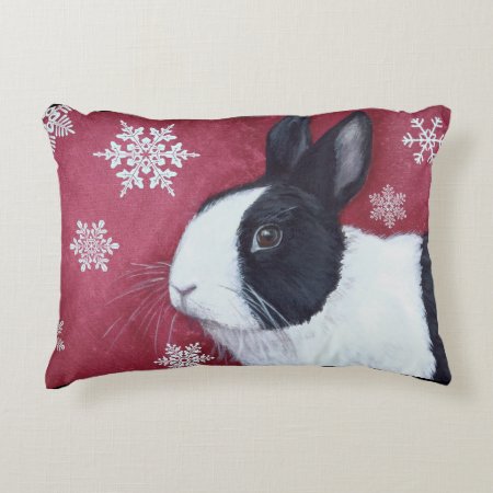 Dutch Bunny Christmas Pillow