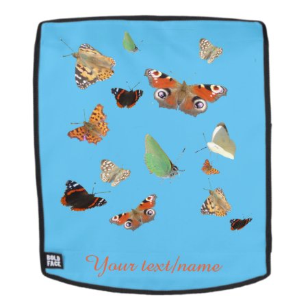 Dutch Butterflies Customizable Backback Face Backpack