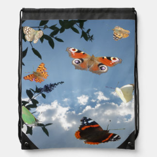 Dutch Butterflies Drawstring Backpack