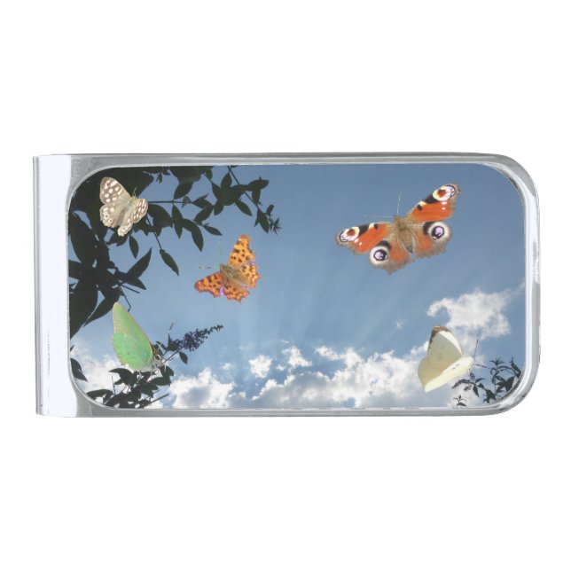 Dutch Butterflies Money Clip (Front)