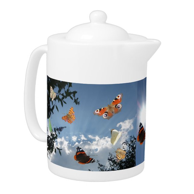 Dutch Butterflies Teapot (Left)