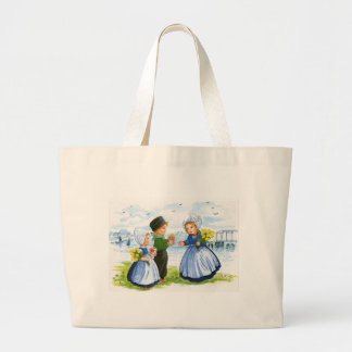 Dutch Children Large Tote Bag