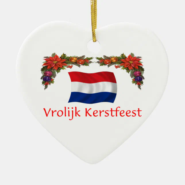 Dutch Christmas Ceramic Ornament | Zazzle