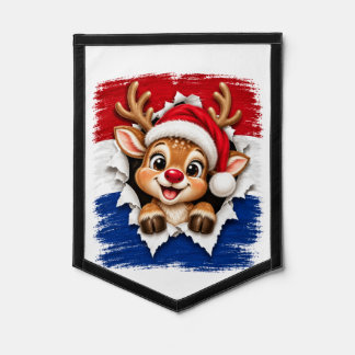 Dutch Christmas Reindeer Pennant