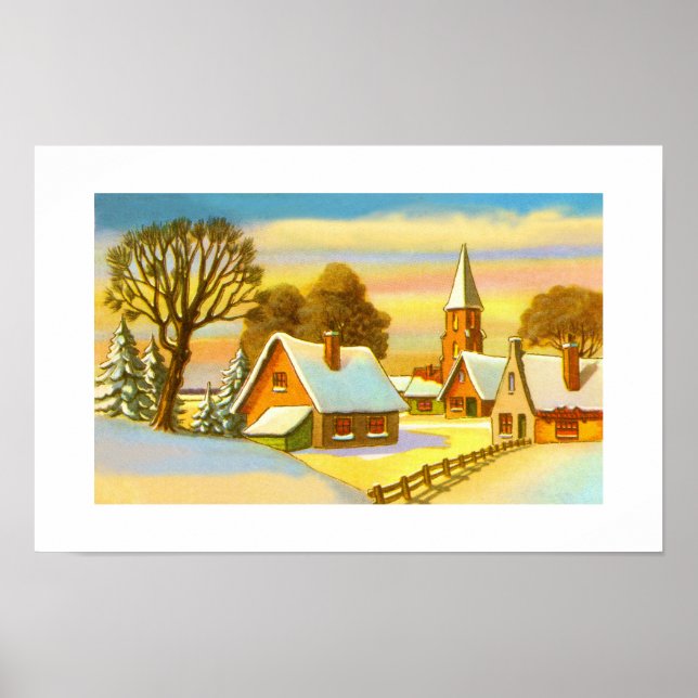 Dutch Christmas scene Poster (Front)