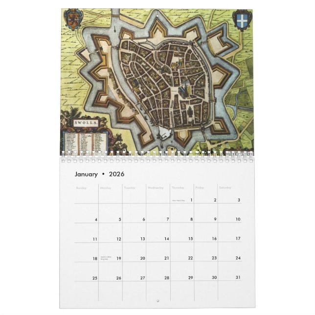 Dutch Cities Anno 1652 - Version 2 Calendar (Jan 2026)