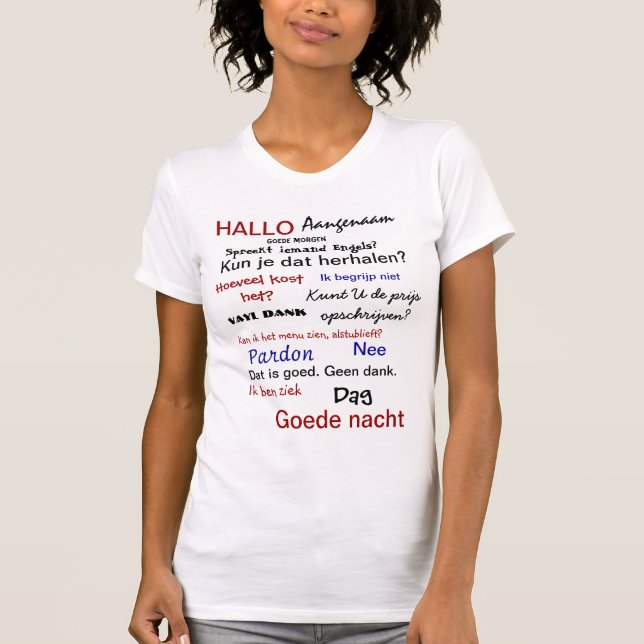 Dutch class - Spreekt Nederlands? T-Shirt (Front)
