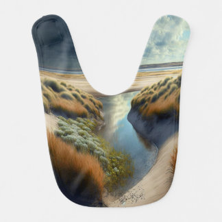 Dutch Coastal Dunes Baby Bib