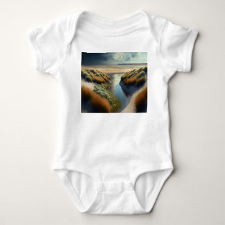 Dutch Coastal Dunes Baby Bodysuit