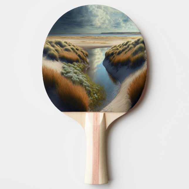 Dutch Coastal Dunes Ping Pong Paddle (Front)