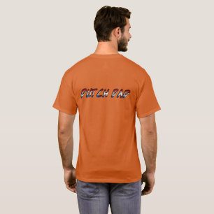 Dutch Dad The Netherlands Flag Typography T-Shirt