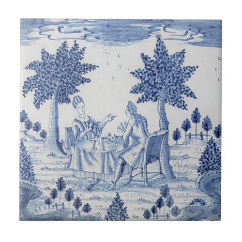 Dutch Delft Blue  White_26 Ceramic Tile