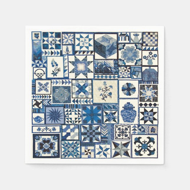 Dutch Delft Paper Napkins (Front)