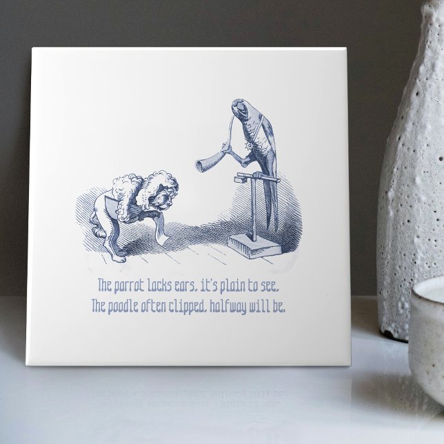 Dutch Delft Wilhelm Busch Inspired Playful Decor Ceramic Tile (Creator Uploaded)