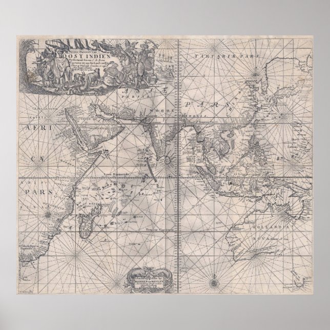 Dutch East Indies 1689 - VERY high resolution. Poster (Front)