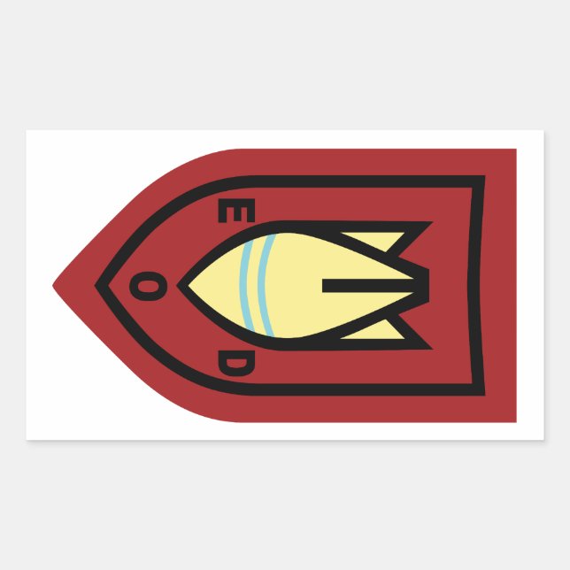 Dutch EOD Rectangular Sticker (Front)