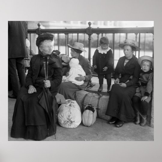 Dutch Family at Ellis Island, early 1900s Poster | Zazzle.com