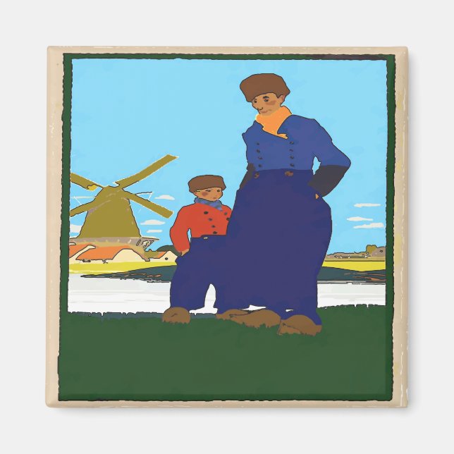 Dutch, Father & Son, add text Magnet (Front)