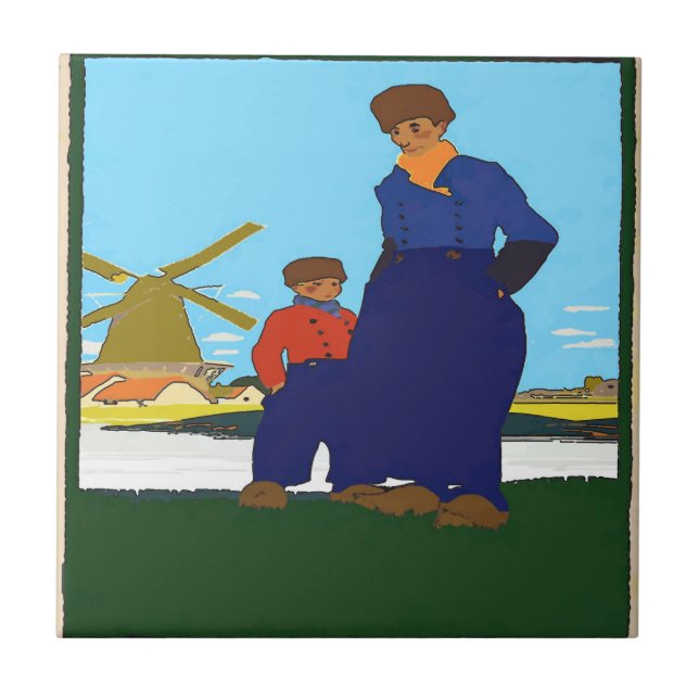 Dutch, Father & Son, add text Tile (Front)