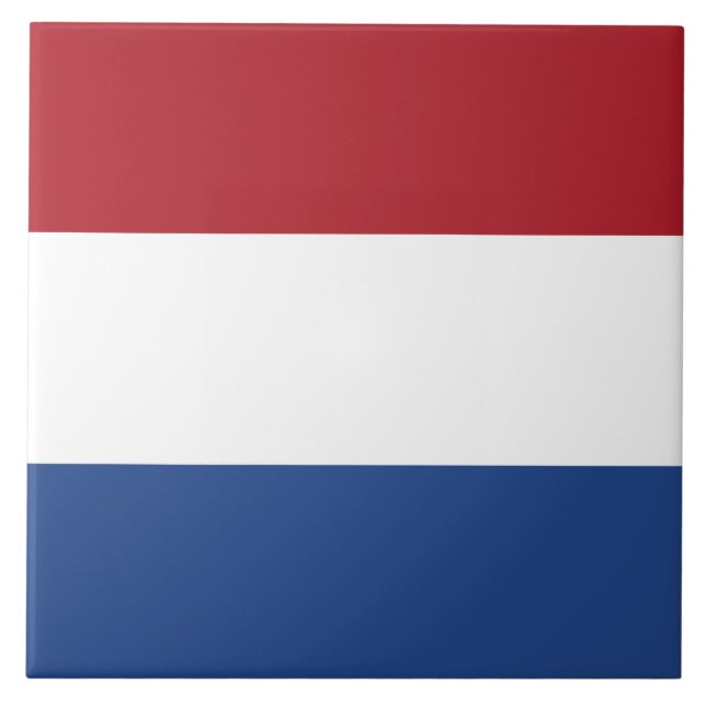 Dutch Flag Ceramic Tile (Front)