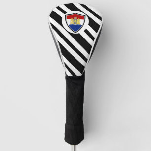 Dutch flag-coat arms golf head cover