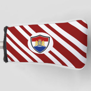 Dutch flag-coat arms golf head cover