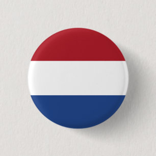 Dutch Flag, Flag of Netherlands Button