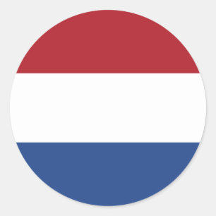 Dutch Flag, Flag of Netherlands Classic Round Sticker
