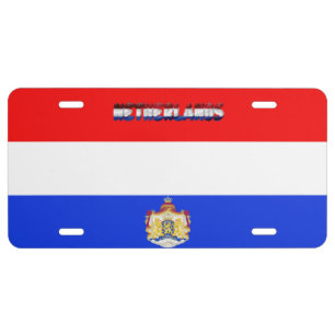Dutch flag license plate