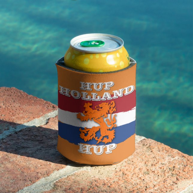 Dutch Flag Orange Lion Team Holland Can Cooler (In Situ Pool)