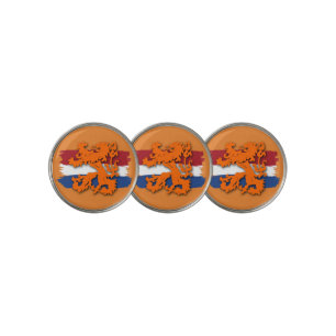 Dutch Flag Orange Lion Team Holland Golf Ball Marker
