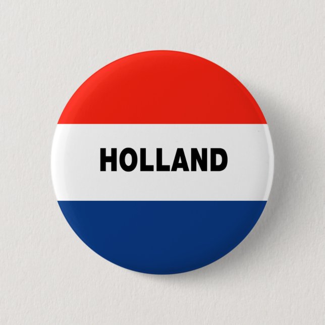 Dutch Flag Pinback Button (Front)