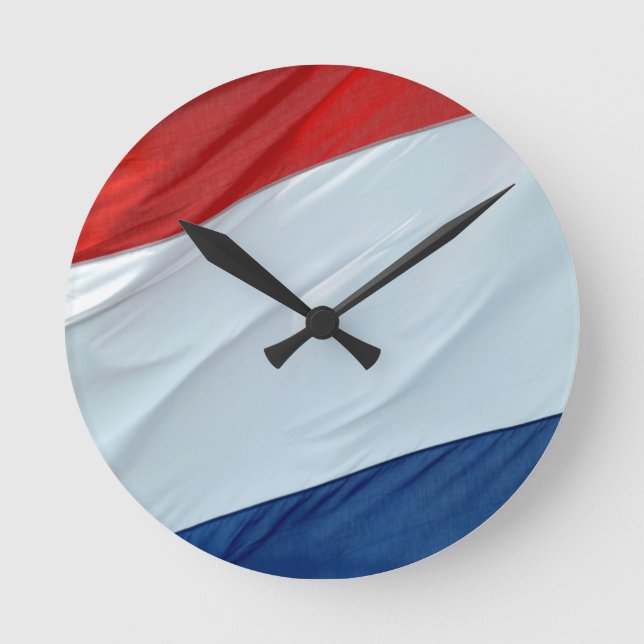 Dutch flag round clock (Front)