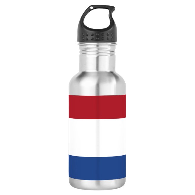 Dutch Flag Stainless Steel Water Bottle (Front)