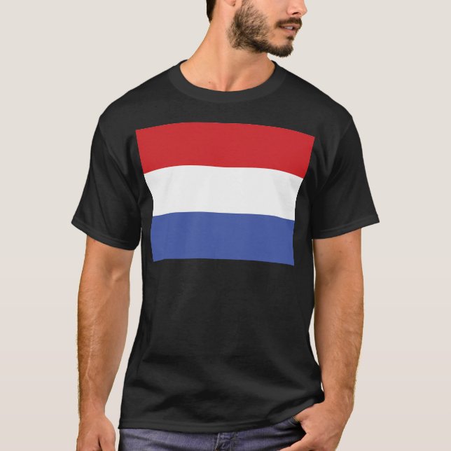 Dutch Flag. The Netherlands. Holland. T-Shirt (Front)