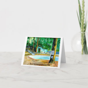 Dutch Flat community Pool, fest 1936 Card