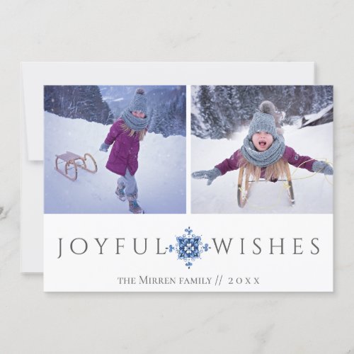 Dutch Floral Holiday Photo Card