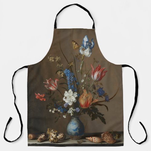 Dutch Floral Vase Still Life Apron