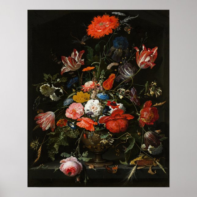 Dutch Flower Painting Still Life Fine Art Poster (Front)
