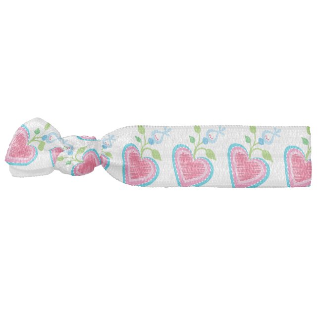 Dutch Garden Heart Elastic Hair Tie (Left)