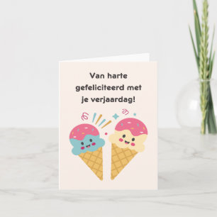 Dutch happy birthday  card