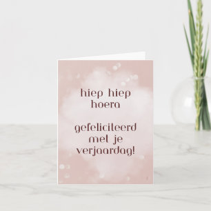 Dutch Happy Birthday Card