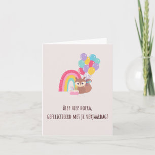 Dutch Happy Birthday Card