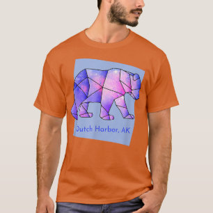 Dutch Harbor AK Galaxy Bear Abstract Geometrical A T-Shirt