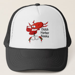 Dutch Harbor Alaska Christmas Crab Fishing Trucker Hat