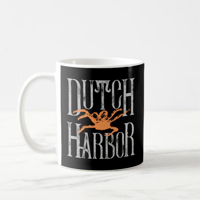 Dutch Harbor Alaska Crabbers And Processors Coffee Mug (Left)